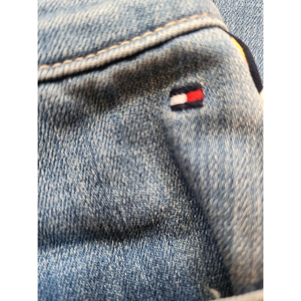 Tommy Hilfiger Womens Size 2 Boyfriend Denim Blue Jeans With Side Stripes Y2K - Picture 4 of 10